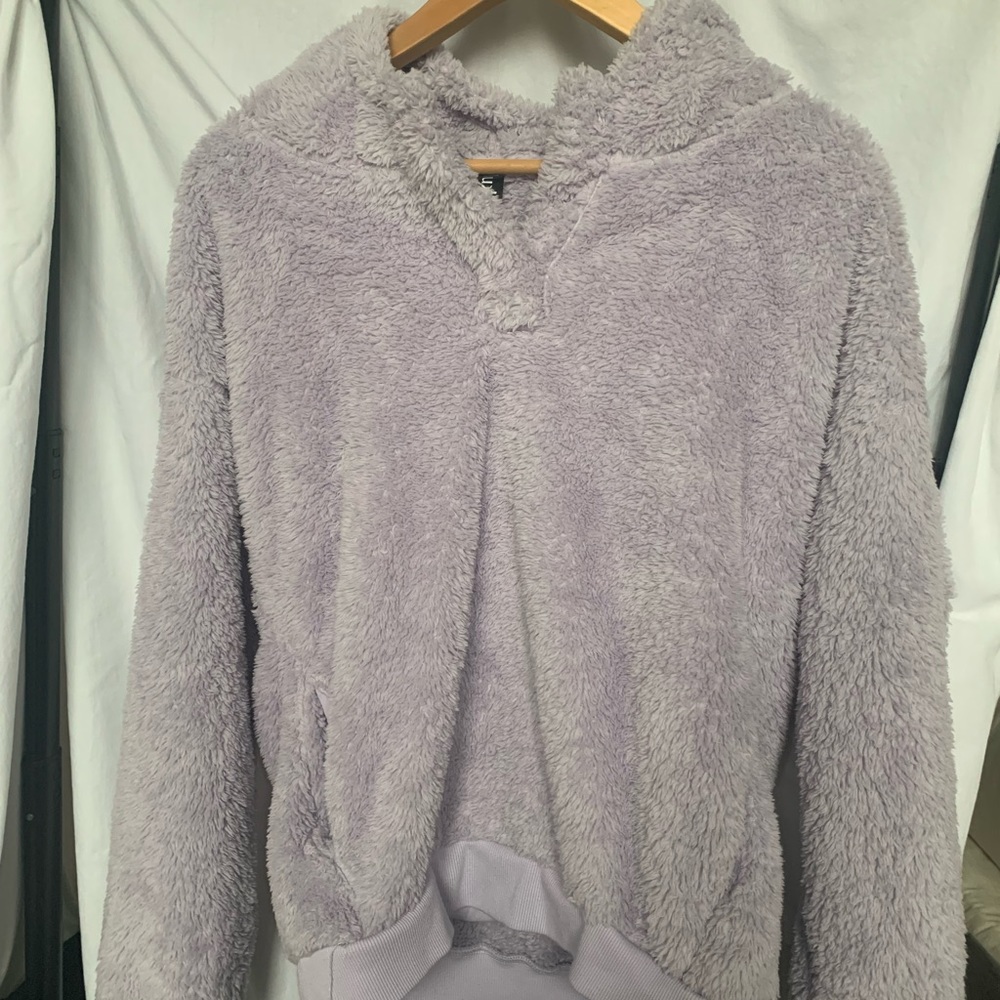 Fuzzy Purple Sweatshirt